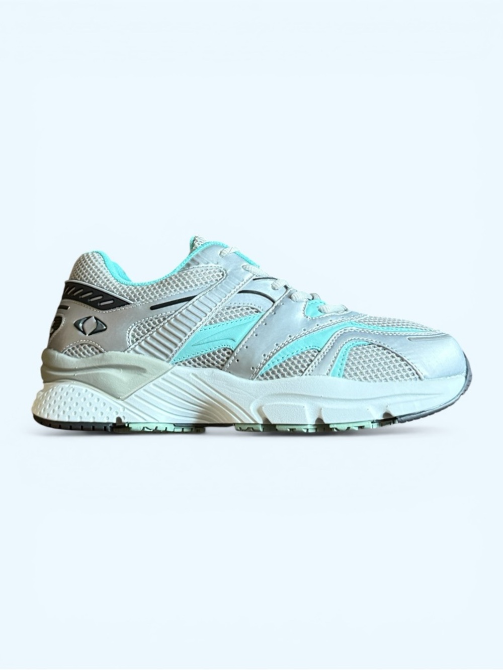 APEX Gray and Teal Athletic Sneakers Size 9.5 X-Wide Women